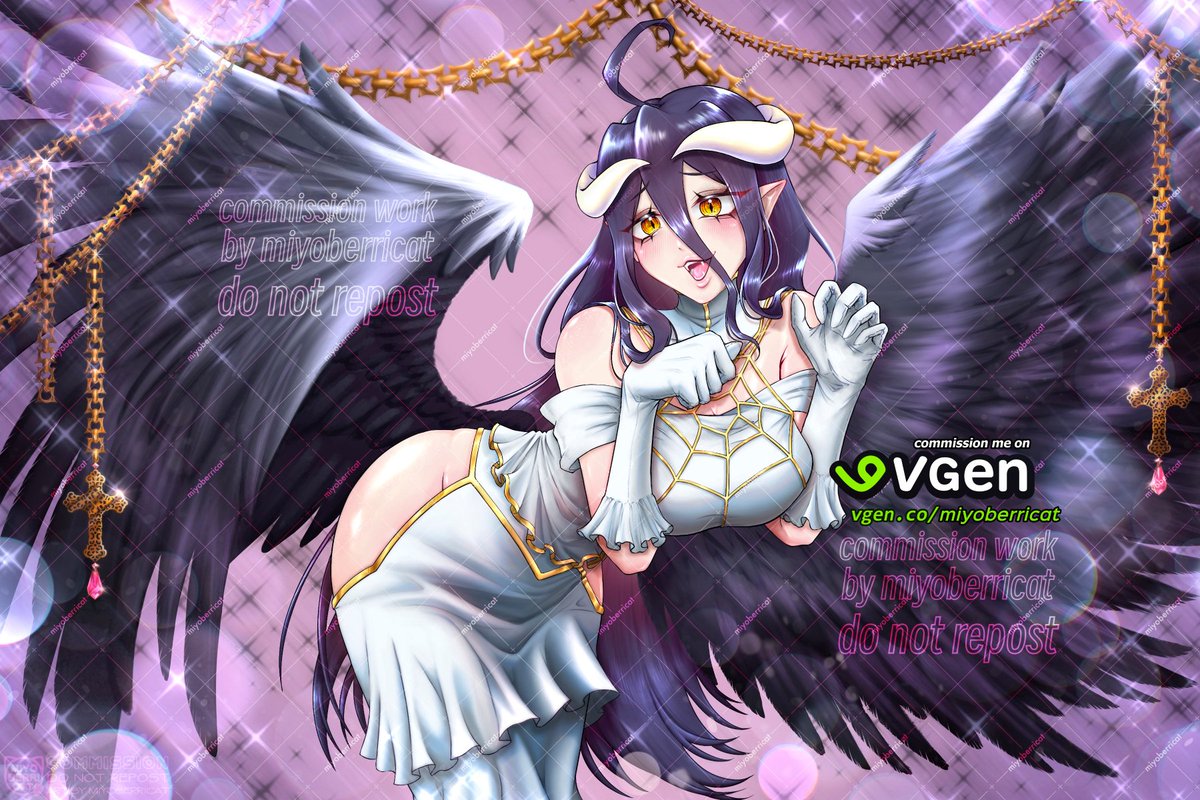 MiyoberriCat's tweet photo. Half body comm of Albedo Overlord for @NTRNetorisenpai Thank you for your support! ☺️
#VGenComm https://t.co/aDJajR7Tyq