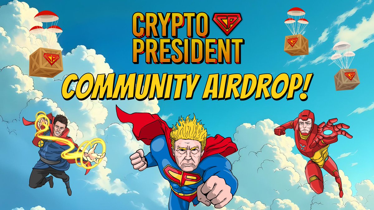 CP_XRP's tweet photo. Crypto President YUGE Giveaway!

We are giving away 5 MILLION tokens (0.5% of the total supply) to our amazing community! 

How to participate:

1. Follow us on X @CP_XRP
2. Retweet and like this post.
3. Tag at least one friend in the comments below and include your XRPL wallet address.

That's it! 

Prizes:  
- 10 winners will be selected randomly in voice chat.
- Each winner will receive 500,000 tokens!

Winners will be picked on inauguration day.🇺🇸🏆