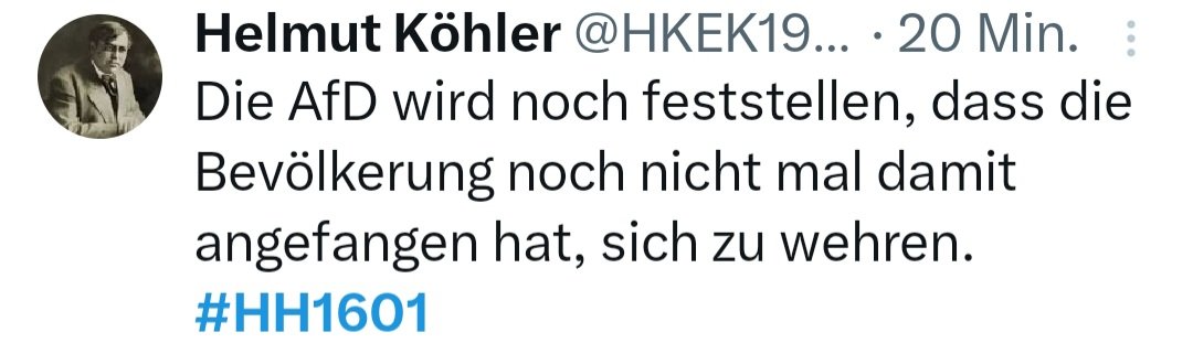 Das denk ich auch. #HH1601