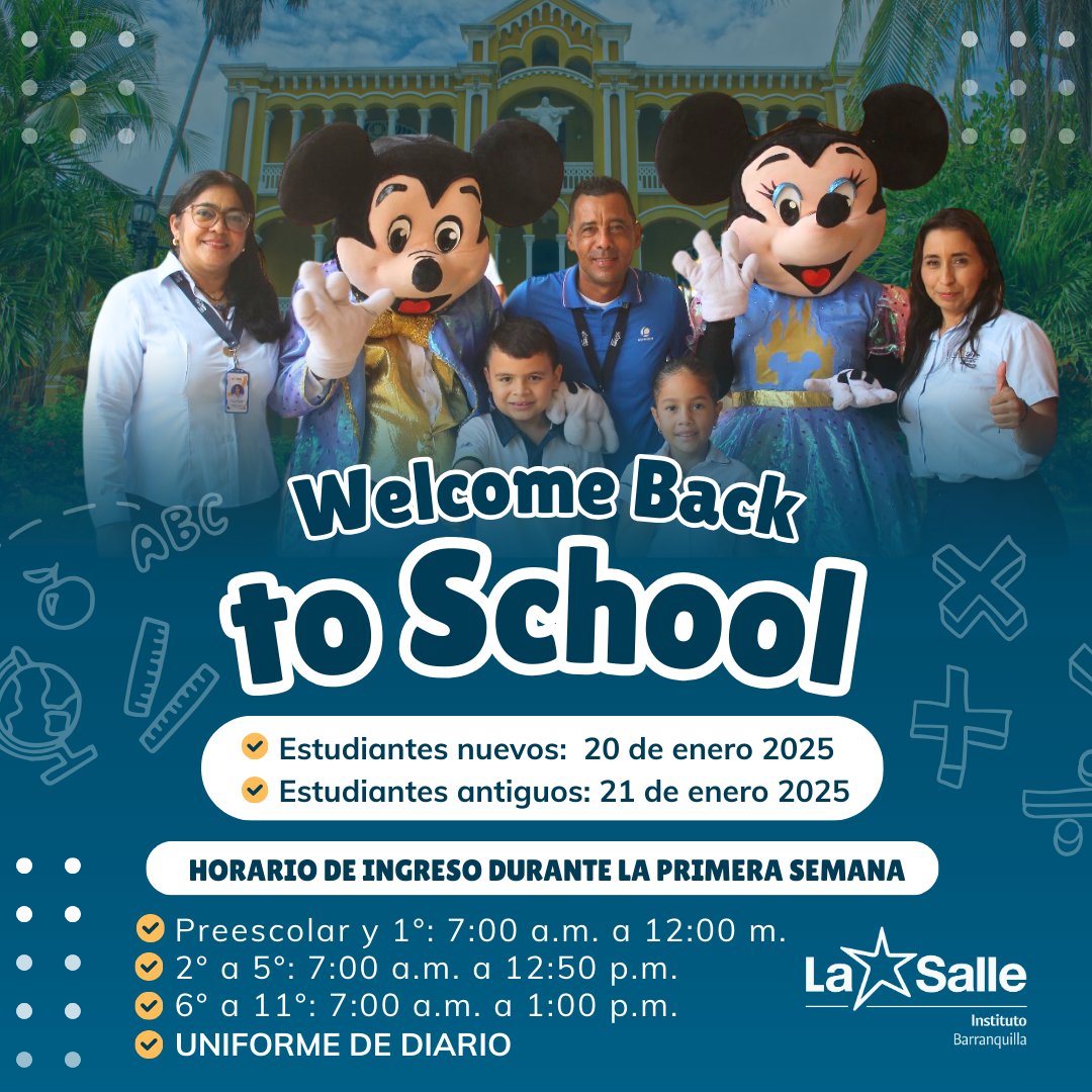 islasalle's tweet photo. #WelcomeBackToSchool💖📚✨🙌

Familia Lasallista, estamos felices y ansiosos por comenzar un nuevo año escolar. La próxima semana los esperamos con amor, fraternidad y toda la buena actitud que como Lasallista nos caracteriza. ✨🙌 https://t.co/AEwC8swBhc
