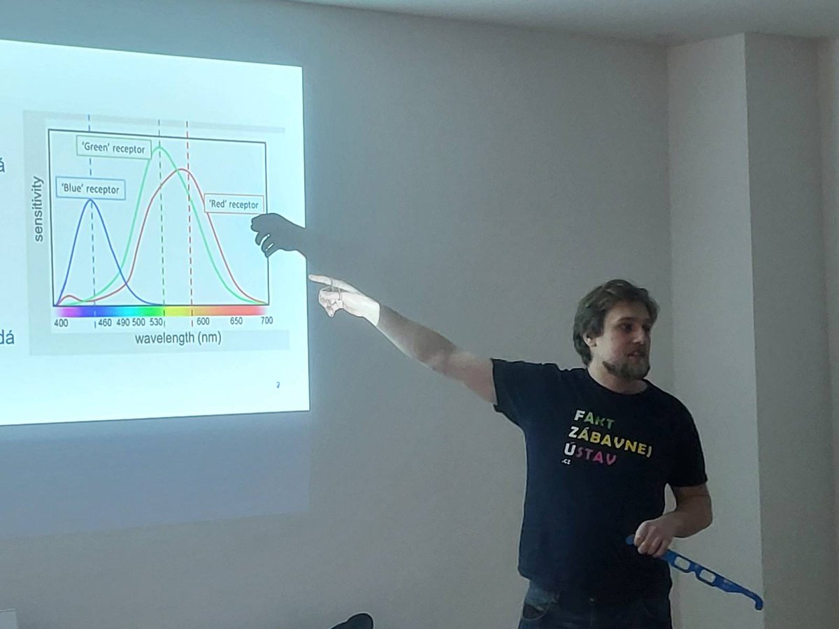 KnihovnaChodov's tweet image. Na dnešním #ScienceCafé jsme se dozvěděli spoustu zajímavostí o světle a souvisejících jevech i technologiích od fyzika Jana Batysty ze skvělého projektu @Zeptej_se_vedce.  
Díky za návštěvu u nás v Chodově! 👍❤️#GoScience!