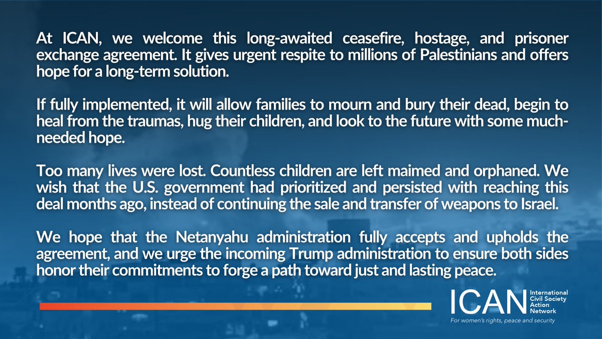 ICAN (International Civil Society Action Network) tweet media