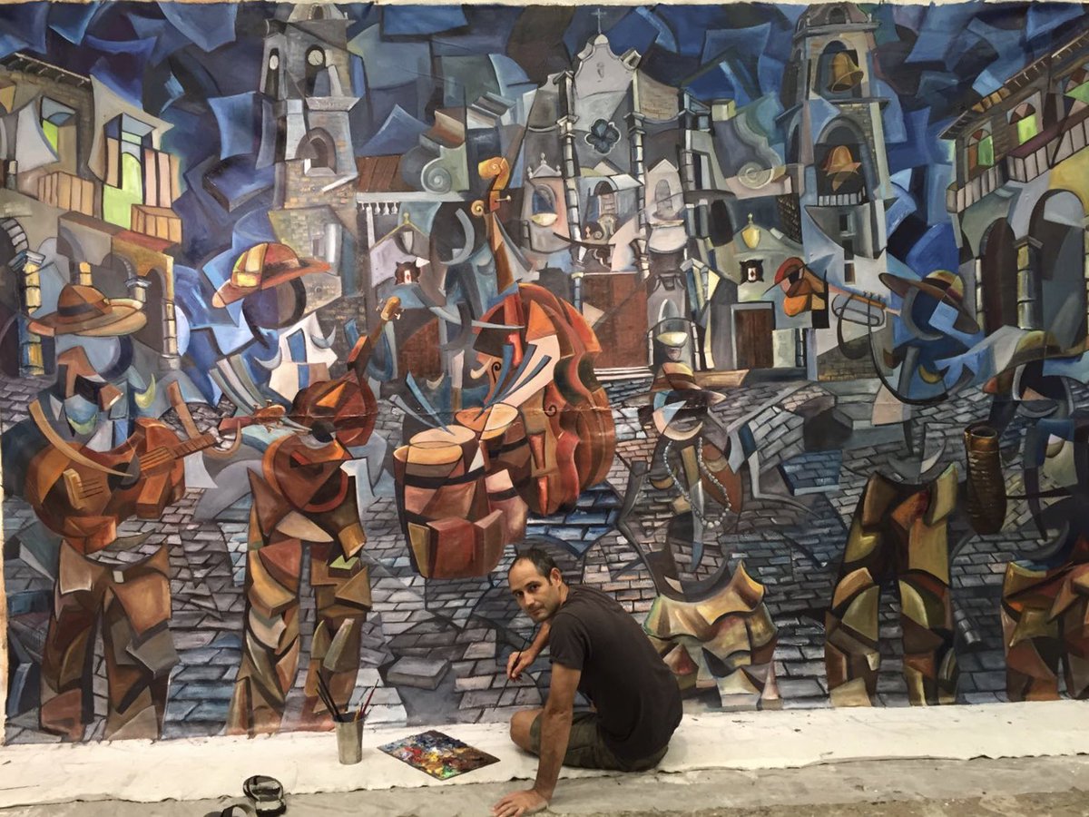 DerwinLeiva's tweet photo. This is one of my favorite paintings. “The Celebration”, Oil on Canvas, 9 x 14 ft. https://t.co/YDiTtRVwvc
