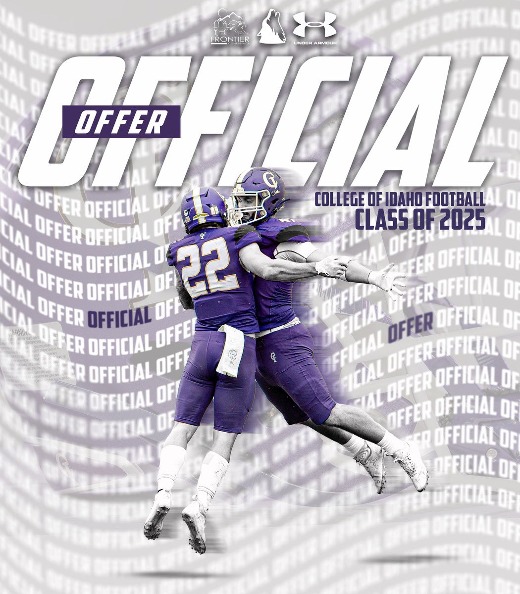 I am blessed to have received a scholarship offer to play football from <a href="/YotesFootball/">College of Idaho Football</a> Thank you <a href="/itsLos_619/">Carlos Murana Jr</a> and <a href="/CoachJewell/">Chris Jewell</a> for the opportunity!
<a href="/dthedeacon/">Dejon Jernagin</a> <a href="/CoachGergen/">Theo Gergen</a> <a href="/IhsFalconFball/">IHSFalconFootball</a>
