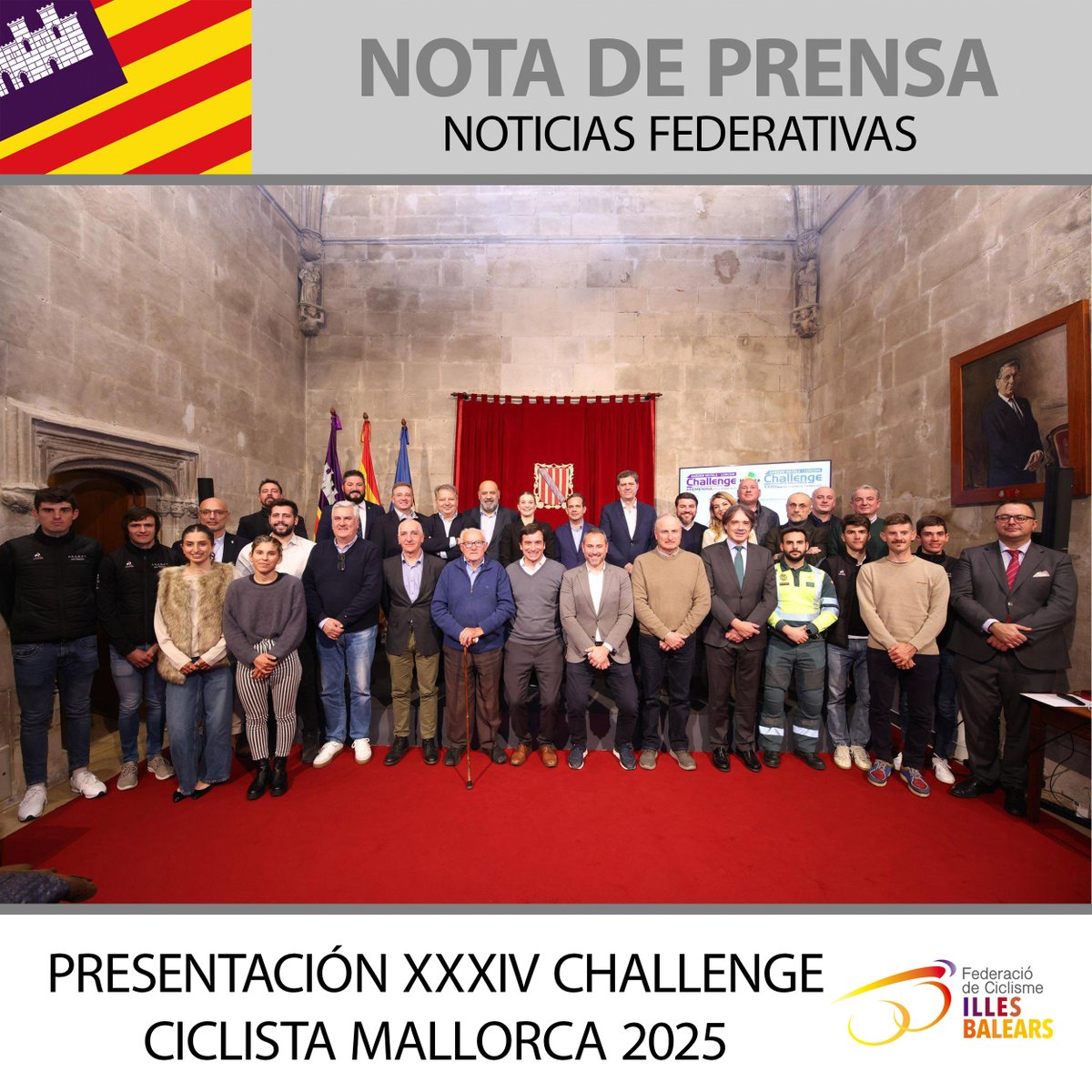 _FCIB's tweet photo. En la tarde del jueves 16 de enero se ha llevado a cabo la presentación oficial de la Challenge Ciclista Mallorca Masculina y Femenina en el Consolat de Mar.

Marga Prohens, presidenta del Govern de les Illes Balears, ha presidido el acto... Más info en FB e IG. https://t.co/Pz4PcJe2uJ