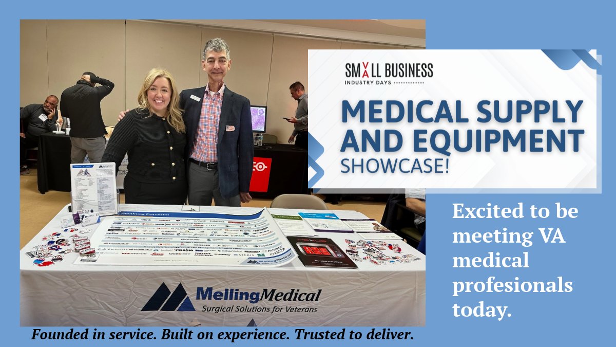 MellingMedical's tweet image. Enjoying the opportunity to see the hardworking @DeptVetAffairs medical professionals at the VA Small Business Industry Days #VISN8 events this week. Our Anne Ross is joined by Dan Lindner to discuss the Bioventus suite of products offered by Bioventus. Stop by. #SDVOSB