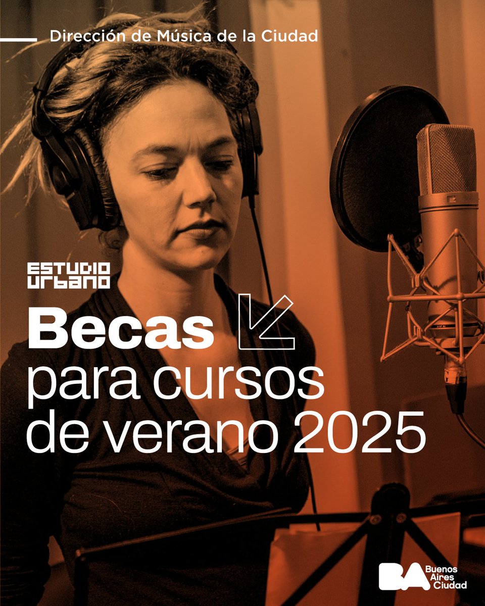 ¡Se abrió la inscripción al sistema de becas para los cursos de verano!
Desde el 15 al 17 de enero en la web. 
Más info: buenosaires.gob.ar/cultura/musica… 
Si tenés otras consultas podés mandar un correo  a estudiourbanocursos@gmail.com

<a href="/datacultura/">BA Cultura</a> / <a href="/Musica_BA/">Dirección General de Música</a>
#CursosDeVerano #Becas