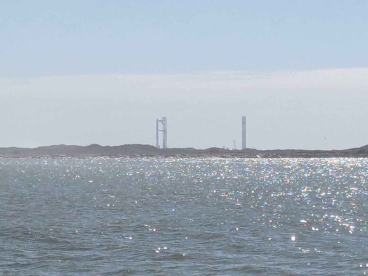 theVXman's tweet photo. My view from Isla Blanca Park. 2.5 hours to launch! https://t.co/Gr0za5s8D8