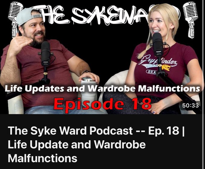 New episode of The Syke Ward out now! Go listen to me babble about my relationship, my fans, and other