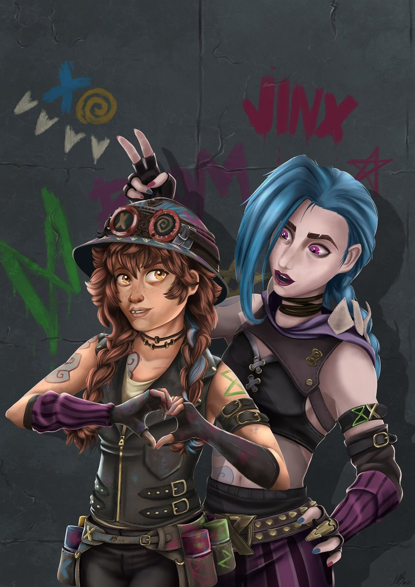 My first drawing of the year: Grown up Isha with Jinx. Because they deserve happiness. 

I drew this for my fanfic „They said I died last week“ 

Do not repost without permission. 

#arcane #arcanefanart