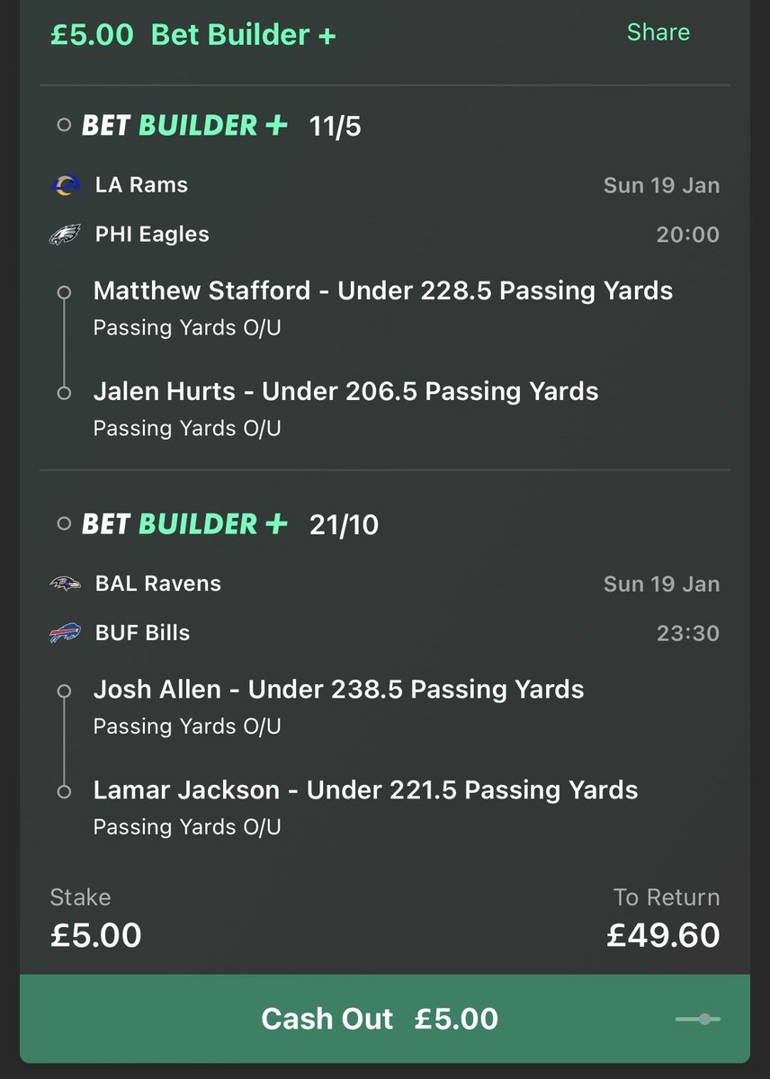 ForNfltips's tweet photo. #NFL QB special for the cold 🥶 even possible snow games & in warmer climes it’s the ladies ashes on a potential green top in Hobart, here’s an acca & a bb. Good luck all & hit ❤️ if ur on #NFLTips #NFLPlayoffs https://t.co/CXLu9sMCs9