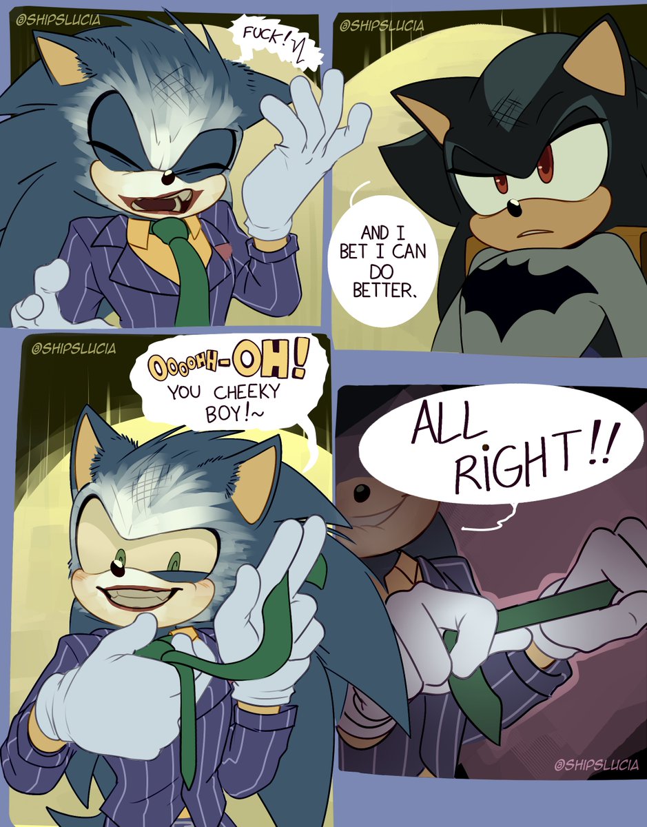 ShipsLucia's tweet photo. Maybe, MAYBE I'll do a bit more, I like their toxic dynamic, dontjudgeme 👉👈🤣 #Soandow #Batjokes
[español⬇️]
🃏¿Qué harás ahora?
-cabezazo-
🃏¡Carajo!
🦇Y apuesto a que puedo hacerlo mejor.
🃏Ooh-OH! chico descarado~ ¡¡de acuerdo!! Amo cuando te pones creativo~ https://t.co/RARgwJYJ9h