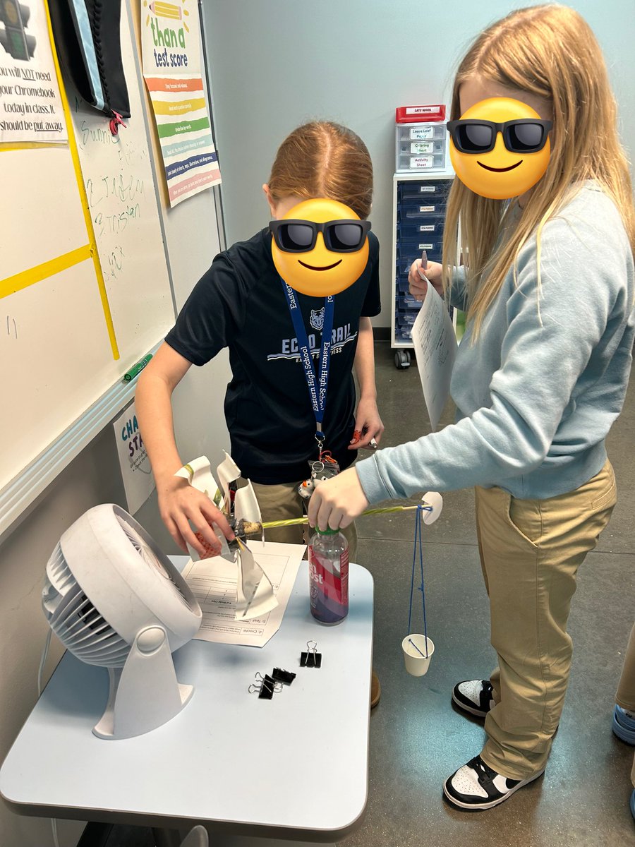 MsStout_ELA's tweet photo. Who says ELA can’t be hands on?!
Ss worked with groups to plan &amp; build working windmills that were able to create enough energy to lift weight. They worked through the “Design Thinking Process” with limited materials just like William did in our novel! https://t.co/7WnuUdlcNP