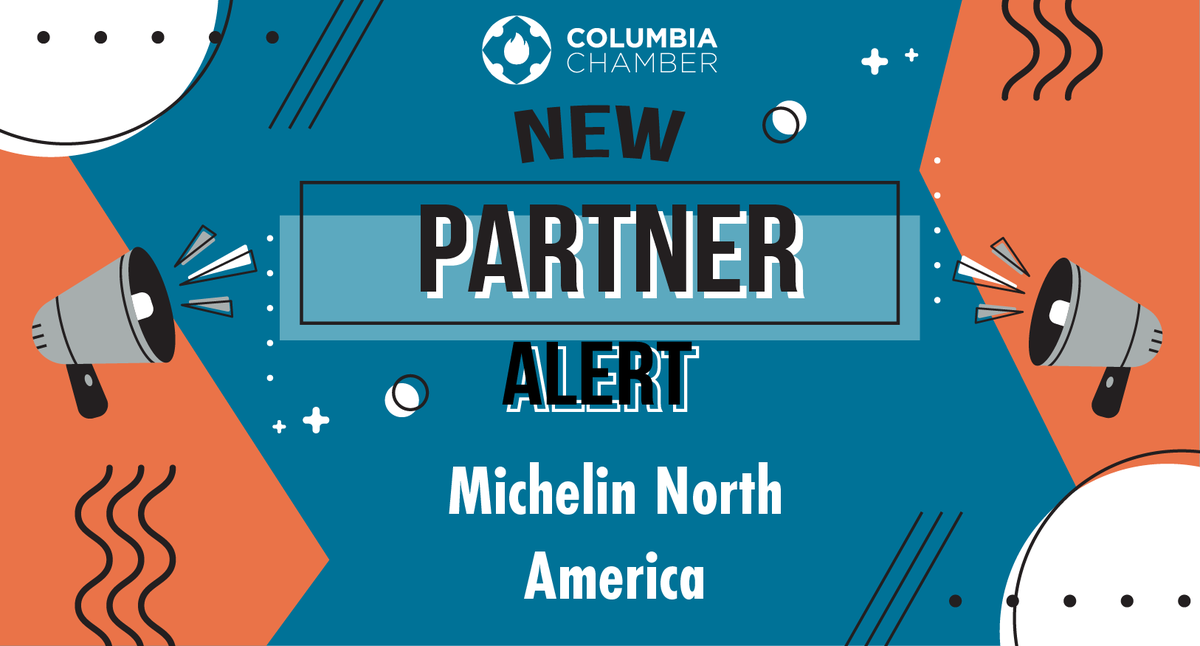 ColaChamber's tweet photo. Welcome to the Chamber, @MichelinUSA! We appreciate your support!
Learn More About Michelin North America >>> https://t.co/ETZl6XKuOp
#NewPartnerAlert https://t.co/dIS1Php5EO