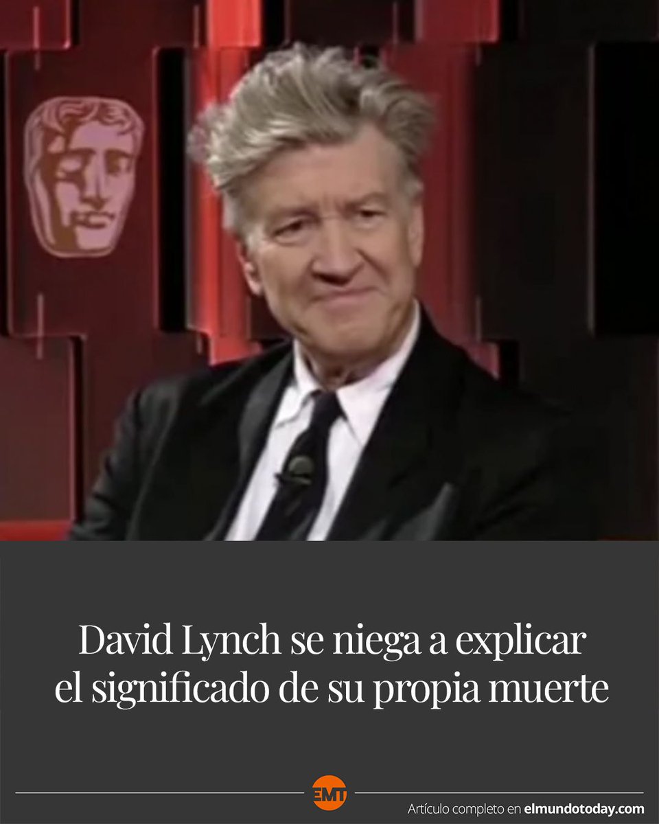 David Lynch se niega a explicar el significado de su propia muerte  elmundotoday.com/2025/01/david-…