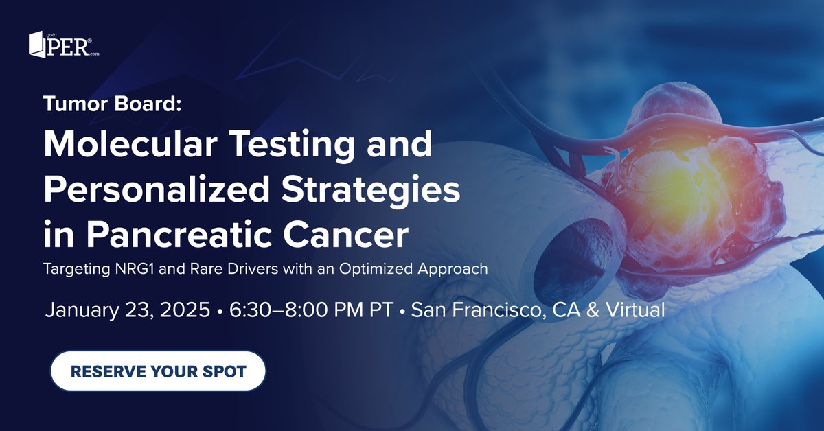 benweinbergmd's tweet photo. If you are coming to #GI25, come to our CME satellite symposium on molecular profiling in #pancreaticcancer, including how to target rare drivers such as NRG1 fusions! @gotoPER 

Be sure to register here: https://t.co/FIe2SiTFDX https://t.co/Ggm6Fsh57S
