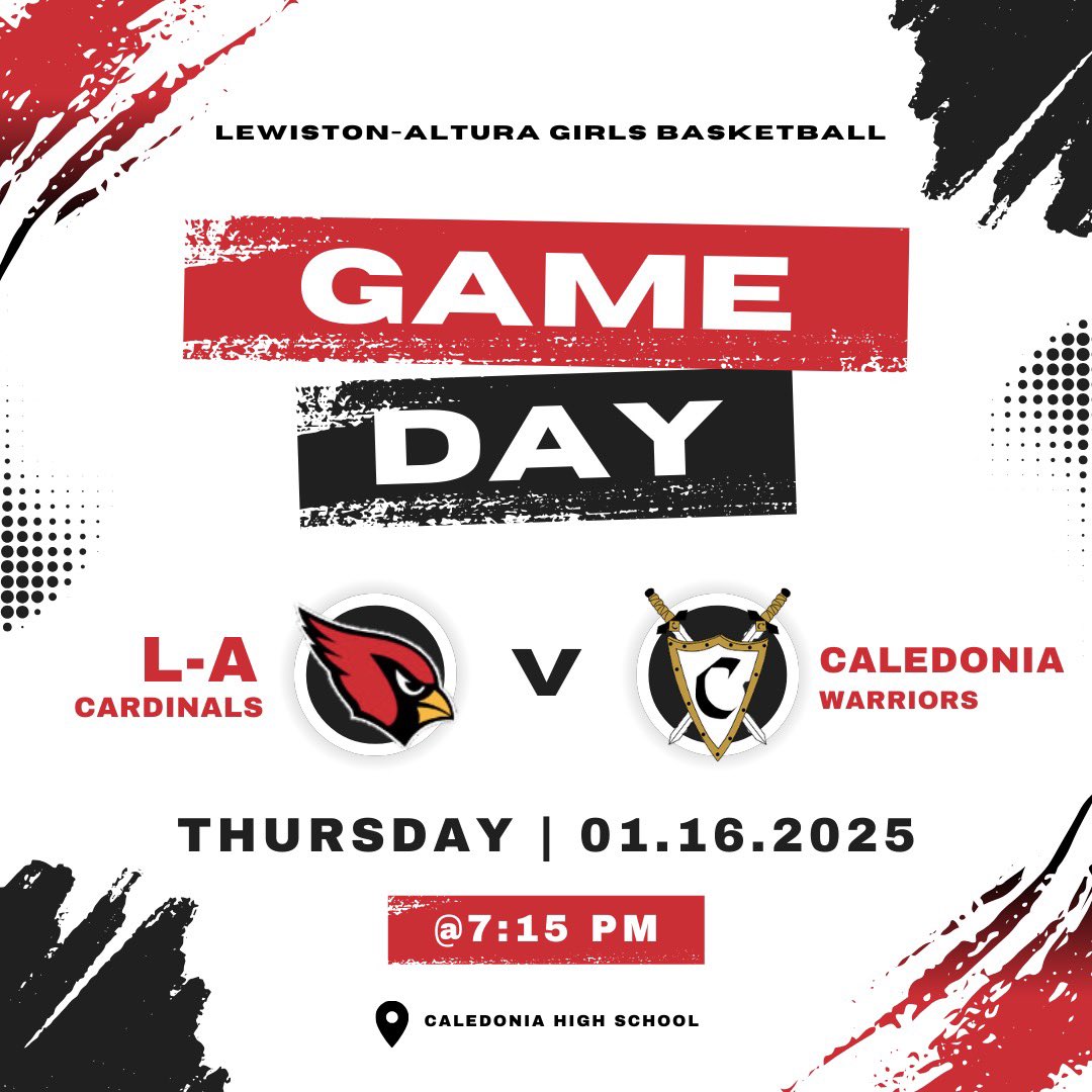 GAME DAY!!!

AWAY vs. Caledonia 🏀 

8th: 4:30 pm
9th: 4:45 pm
7th: 5:30 pm
JV: 6:00 pm
Varsity: 7:15 pm

Watch online: fan.hudl.com/usa/mn/caledon…