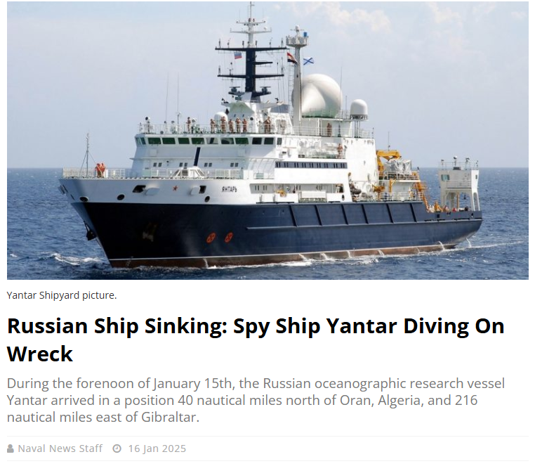 What was on that Russian ship?

"Rear Admiral Konovalov is known to be the commander of the 29th Special Purpose Submarine Brigade, a unit that operates special submersible craft for GUGI. The presence of such a high ranking military member on board of the Yantar is raising