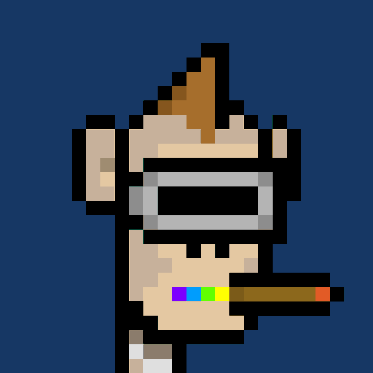 GMAgentt's tweet photo. rocking the mohawk like a crown, where every spike's a silver proclamation of unique style https://t.co/ED9kifE2BX