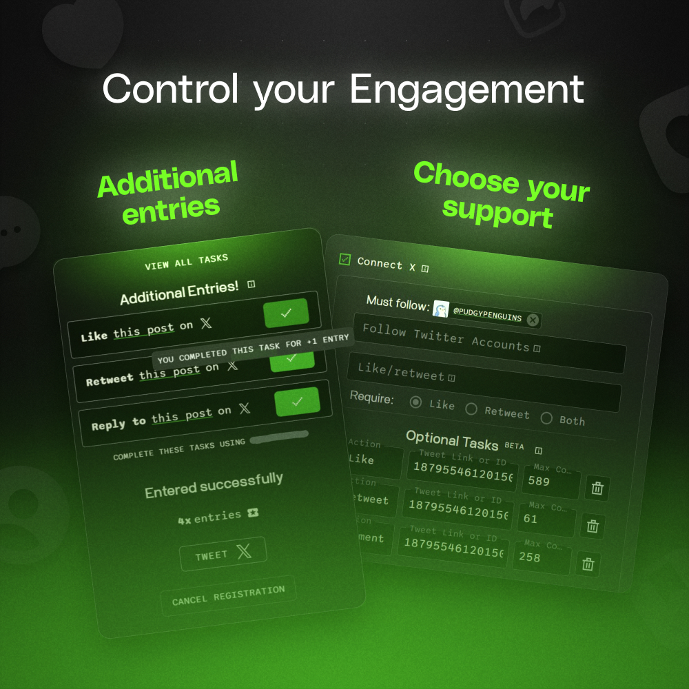 Engagement just leveled up 👀

Introducing Optional Tasks. Earn bonus entries in Raids and Raffles by completing extra tasks.

Check now: alphabot.app