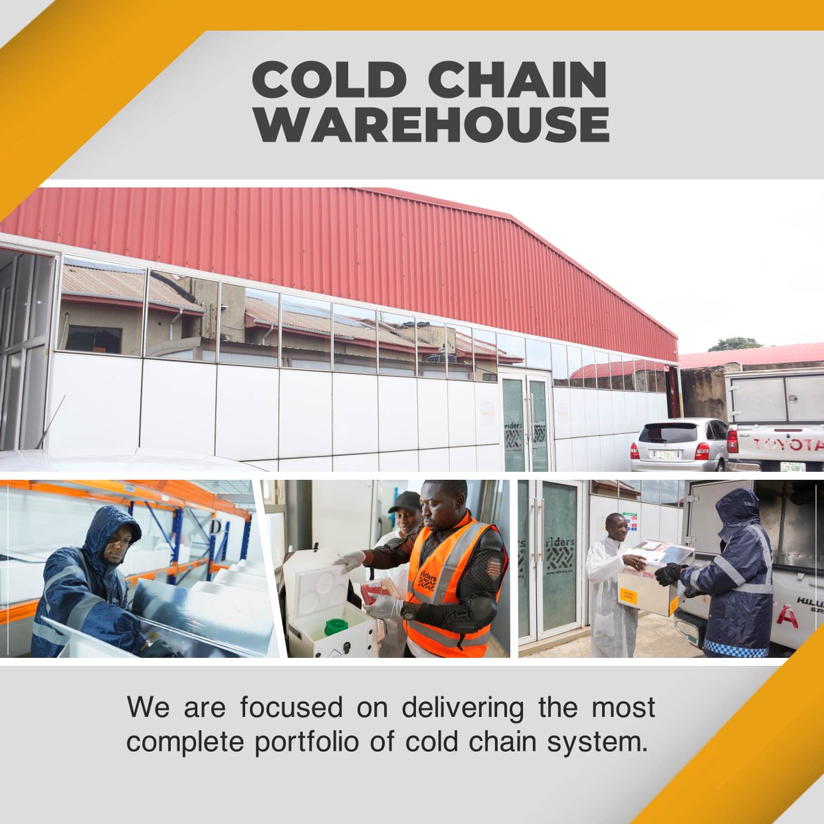 ❄️ Our state-of-the-art facility ensures the safe storage of vaccines and medical supplies, setting a new standard for healthcare delivery in the region.
Trusted storage. Reliable distribution. Health for all.
#coldchainexcellence #HealthForAll #ridersforhealth