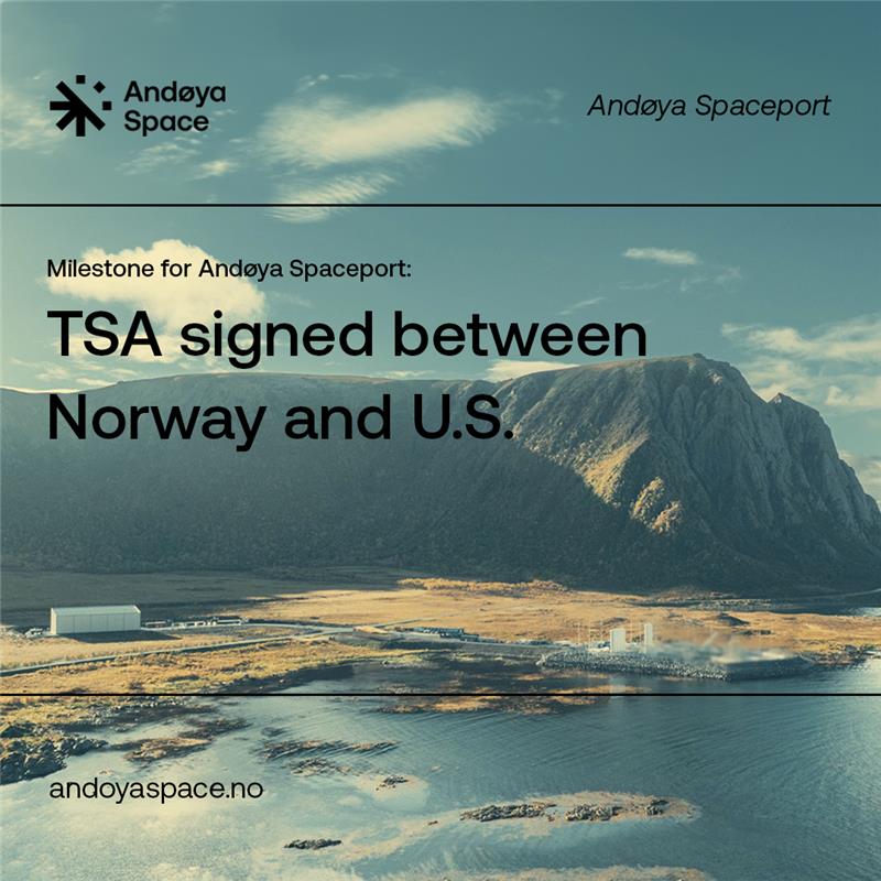 American companies can now launch from Norway.

A Technology Safeguards Agreement (TSA) has been signed between Norway and the US.
Andøya Spaceport are excited to welcome the worlds most advanced launch vehicles and largest satellite market to Norway.
regjeringen.no/no/aktuelt/nor…