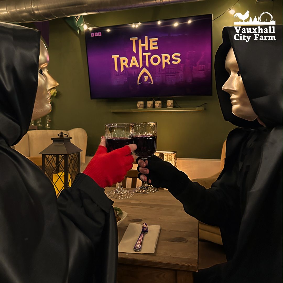 Would you drink from our chalice? We will be screening The Traitors final live on Friday 24th Jan.

Entry with a drink, £5
Entry with food and a drink, £10

Doors open at 6pm, show starts at 8:30pm.

BOOKING ESSENTIAL: vauxhallcityfarm.org/events/the-tra… 

#thetraitorsuk