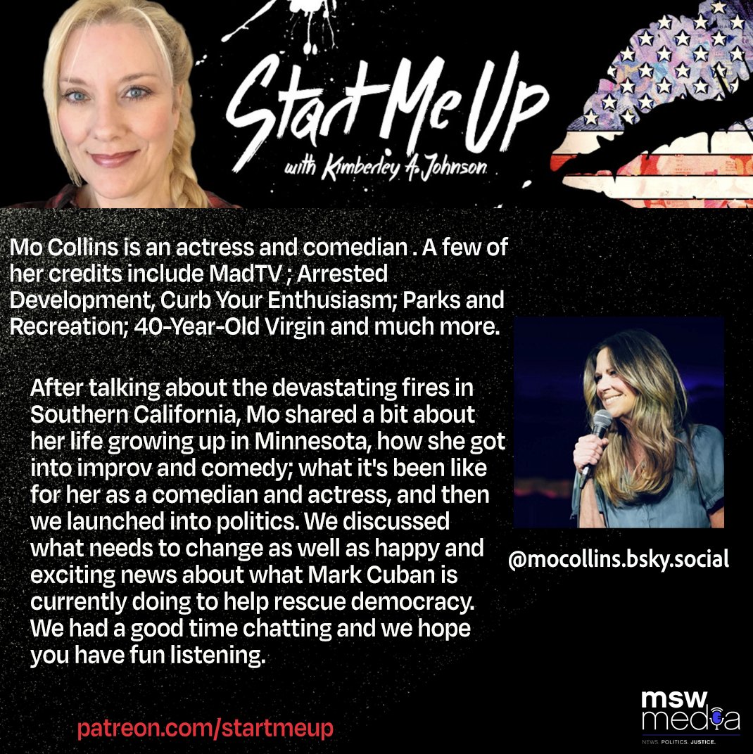 mswmediapods's tweet photo. New #StartMeUp 👅 podcast with @AuthorKimberley #MSWMedia
Guest: #MoCollins
Listen: https://t.co/0NT5R7vf5p https://t.co/sgvjrFp1Fw