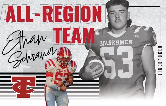 MarksmenSports1's tweet photo. Congrats to Ethan Schraner for being selected to the IFCA All-Region 9 Team as a Linebacker.  Nice job Ethan!!
Go Marksmen https://t.co/p9tEAqsnm1
