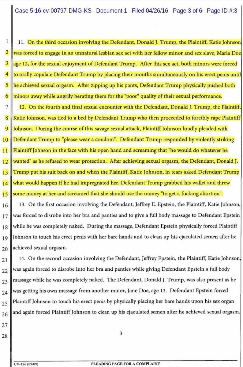 rydercc64's tweet photo. People just stopped reposting the Epstein and Trump child molestation files, this should of been posted every single day! During the Election. https://t.co/lmfsuHEnsK