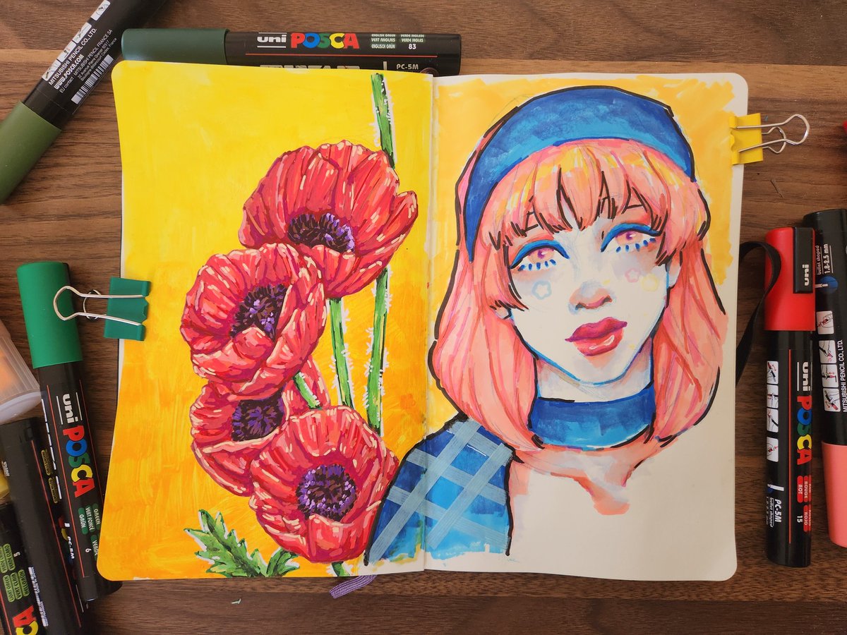 StickerBun's tweet photo. Sketchbook pages I've done recently. My goal this year is to actually finish a sketchbook instead of giving up a third of the way. 

#sketchbook #artwork #sketches #oilpastel https://t.co/RcxbxEjIjW