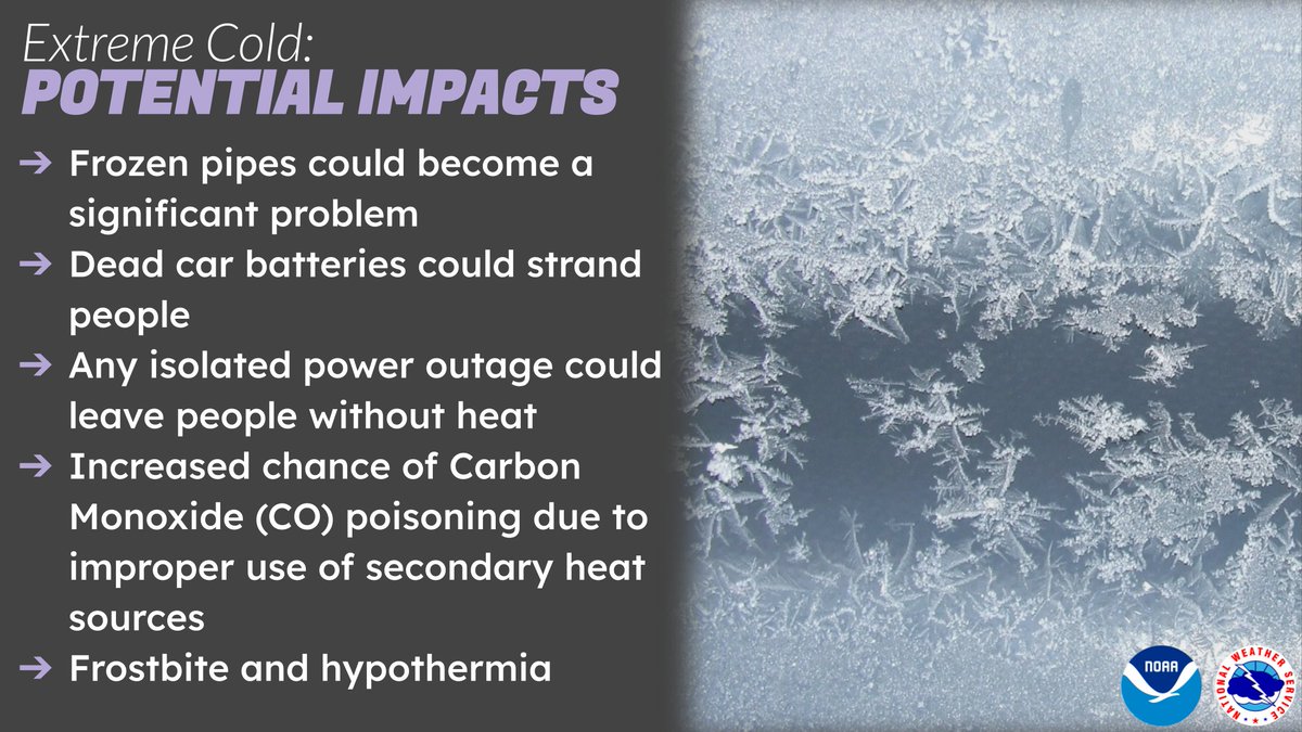 The coldest air mass of the season thus far will arrive Sunday and persist through midweek. Wind chills could be as low as at least -20 to -25 degrees Monday night into Wednesday. This will likely be the coldest weather our area has experienced since Christmas Weekend of 2022.