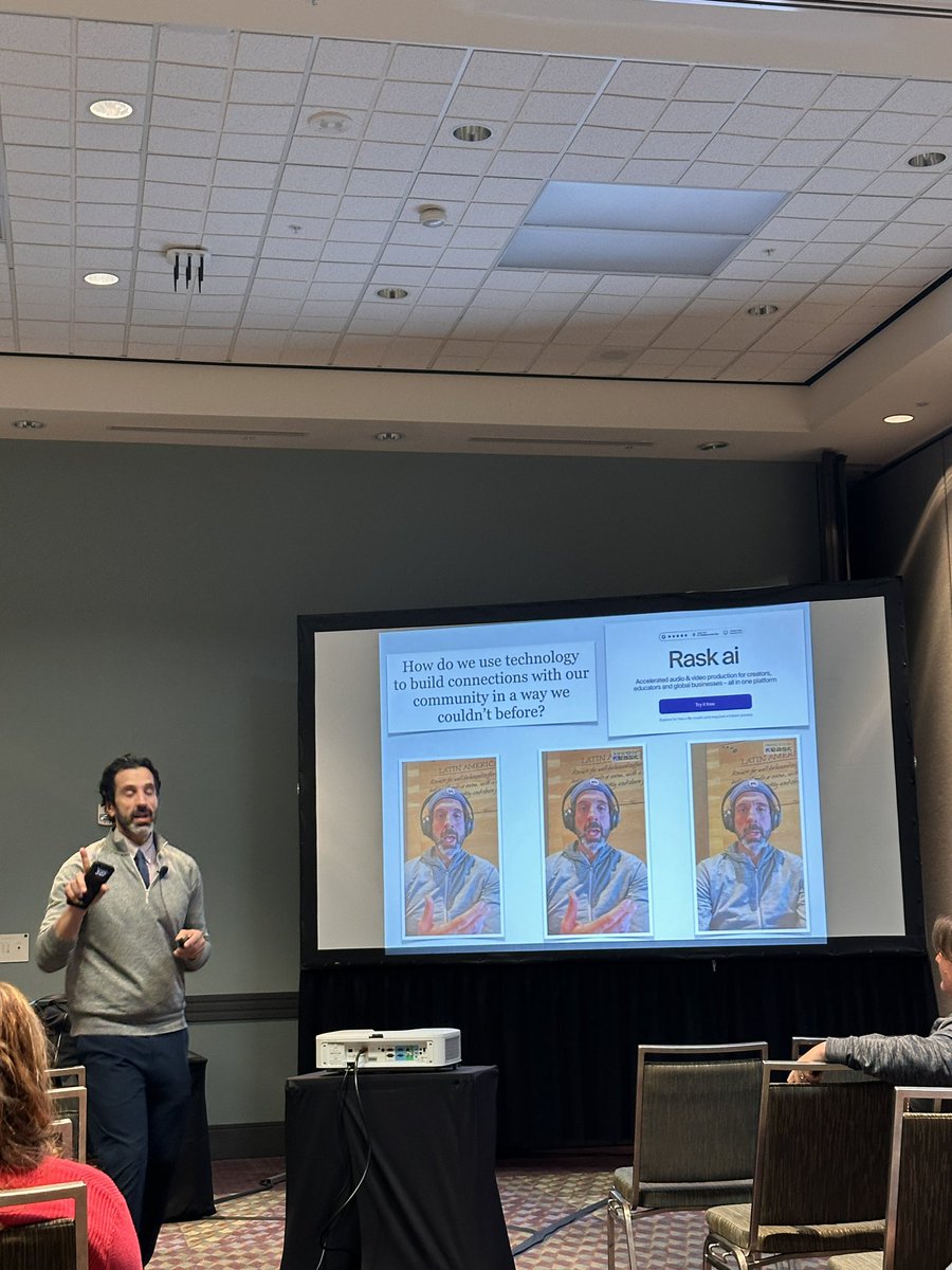 Using Rask AI to build connections with Multi-language learners! Translate in various languages! Love this idea shared by <a href="/gcouros/">George Couros</a> at #FETC