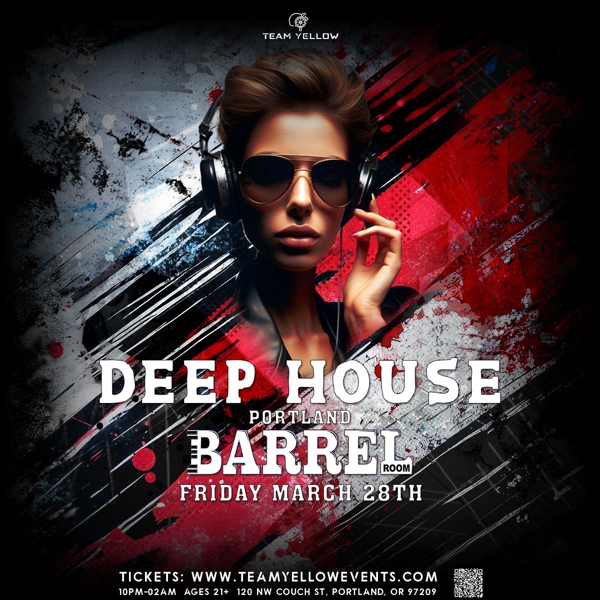 🌌 💃 Team Yellow: Deep House Portland 🌌
📅 Friday, March 28th
📍 Barrel Room (formerly Whiskey Bar)

✨ Simy Garay’s deep house debut
🎧 Hypnotic rhythms
🎟️ Tickets: teamyellowevents.com
#DeepHouseVibes #TeamYellow #SimyGaray #Lemonheads
@teamyellowevents @barrelroomportland