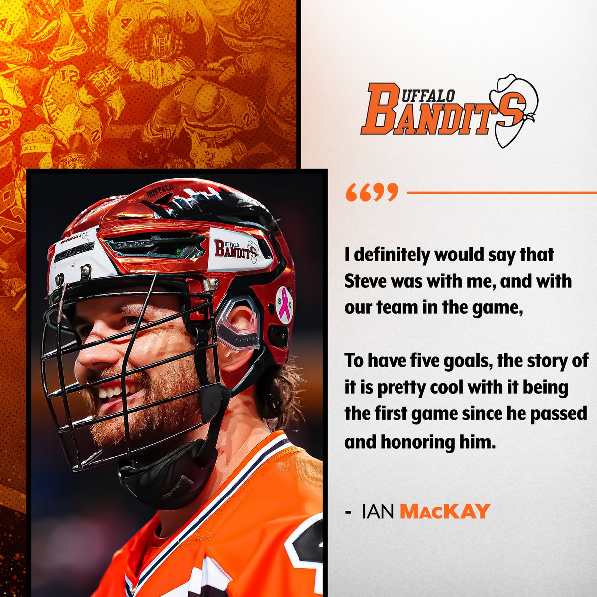 A career-high night while honoring the life of his late stepdad. 🧡

Read more on Ian's emotional game against Toronto: bit.ly/4jbRrim