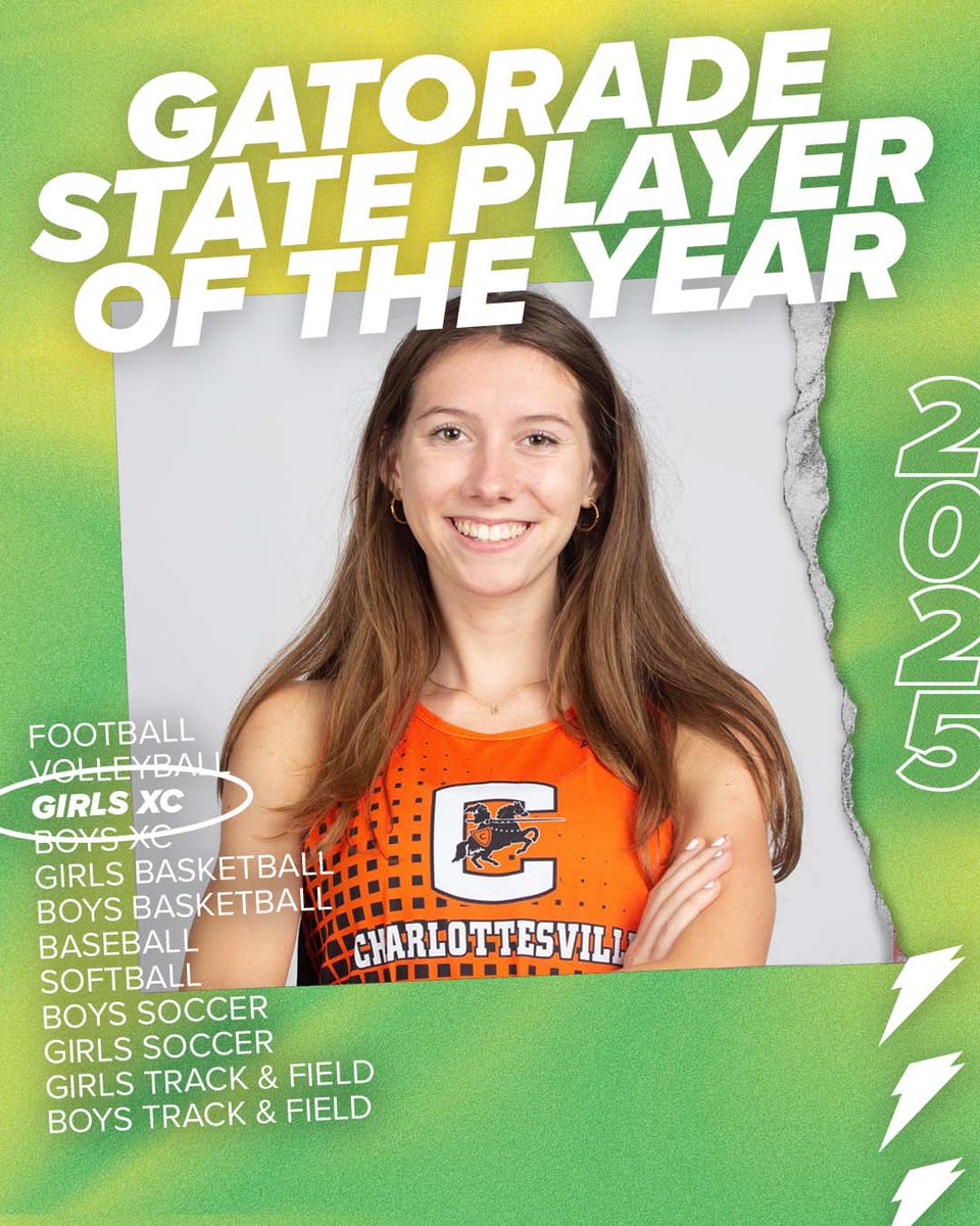 CONGRATULATIONS to <a href="/CHSBlackKnights/">Charlottesville High School</a> junior Elaina Pierce, Virginia’s 2024-25 <a href="/gatorade/">Gatorade</a> Girls Cross Country Player of the Year!! The Gatorade Player of the Year is the top honor in high school sports. Learn more about Elaina: parentsquare.com/feeds/44794021