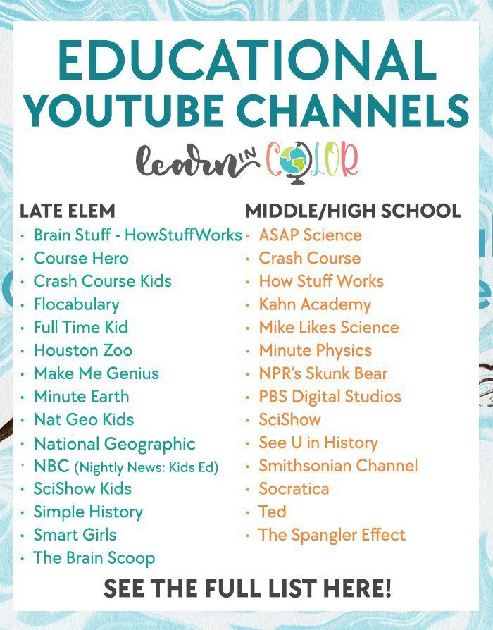 📺 The Best Educational YouTube Channels for Students 📺

buff.ly/3Cmul85  via Learning in Color
#edutwitter #teachertwitter