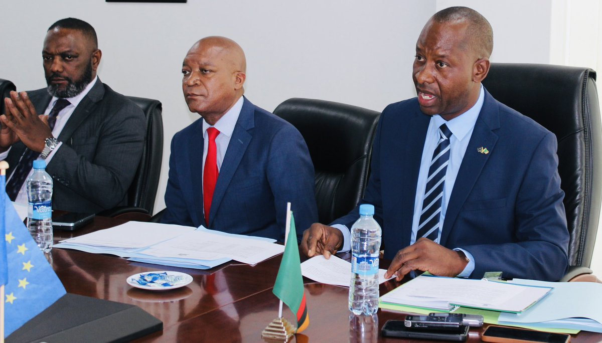 Excellent meeting between #TeamEurope and several Cabinet Ministers under the 🇪🇺-🇿🇲 Forest Partnership. 

We provided guidance on implementation of MoU signed by HE President Hichilema and European Commission President at COP27
#SustainableForests #GreenEconomy #ClimateAction