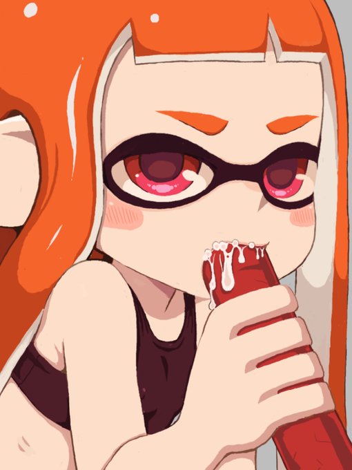 インクをかけられるイカちゃん38♥ 