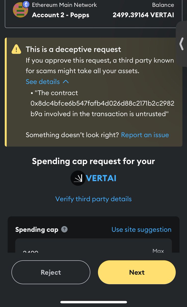 Is_Popps's tweet photo. @HellaNft @Build_Vertical I was going to do the same, but I got drained once . So I think this is a pass for me. https://t.co/xVYX0RJZMN