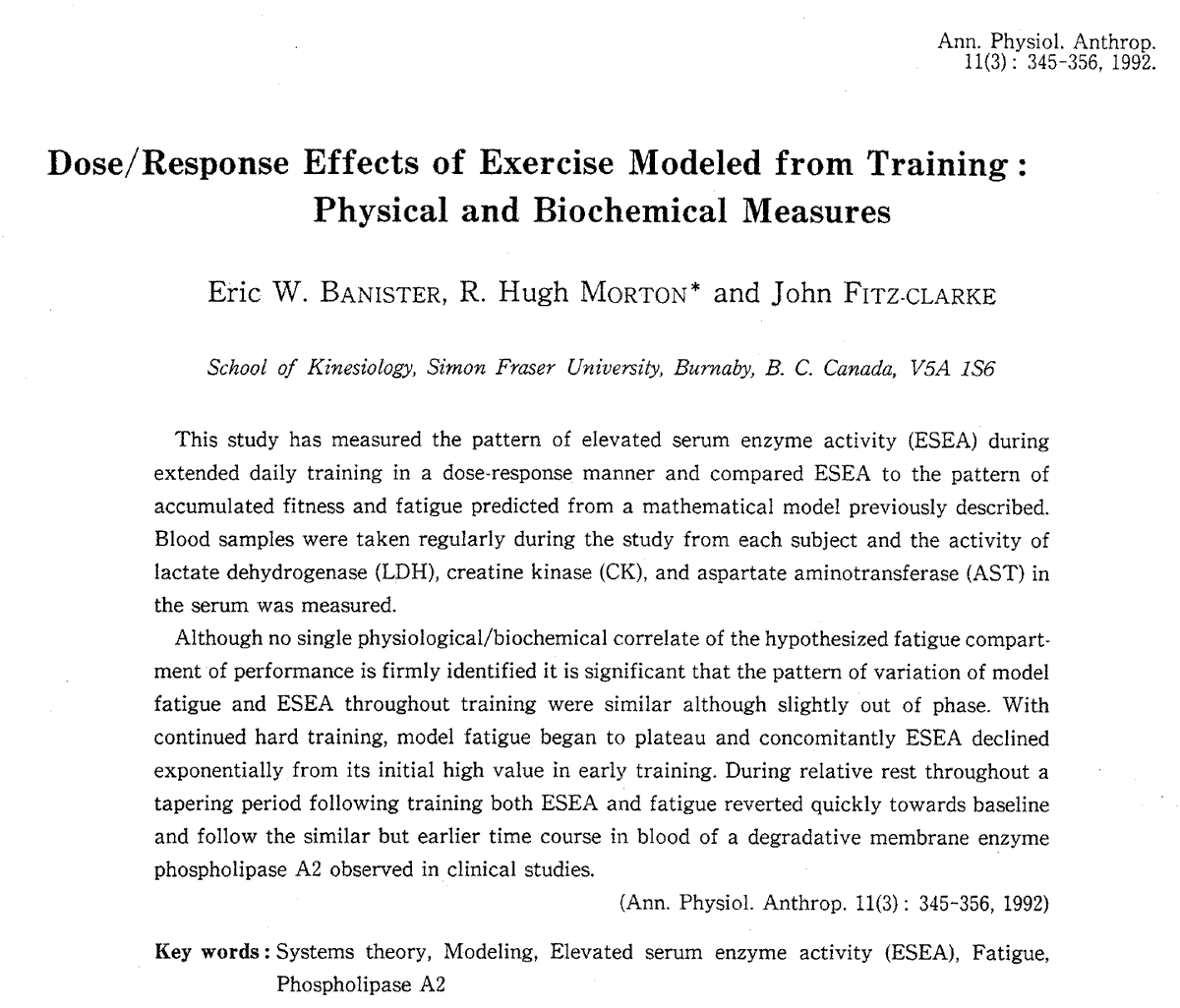 1/10 🧵

A deep dive into Banister's 1992 Fitness-Fatigue Model - a landmark paper that fundamentally changed how we understand training response. Let's explore its enduring impact on sports science and practice.
