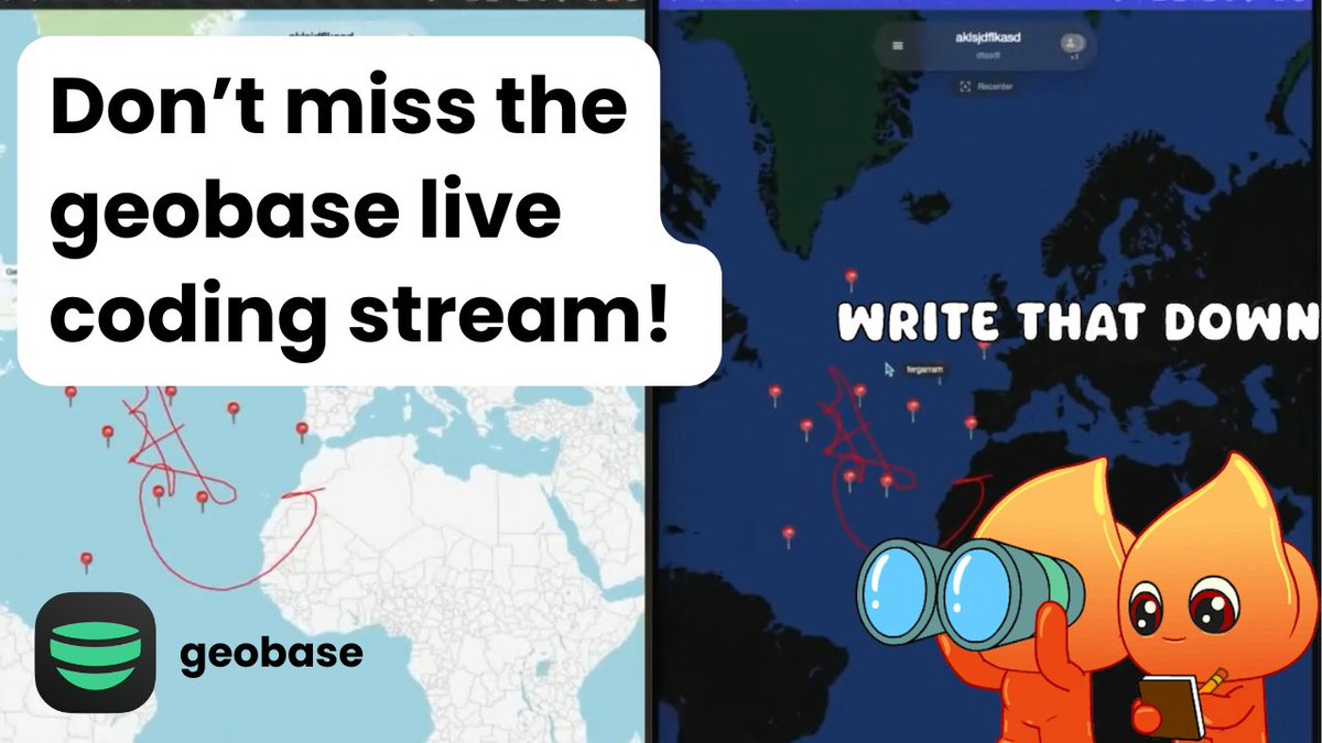 sabman's tweet image. Starting again in 40min with live coding session building a real time collaborative mapping app... youtube.com/live/XQznrU_HU… 

#nextjs #geodev #gischat #geobase
