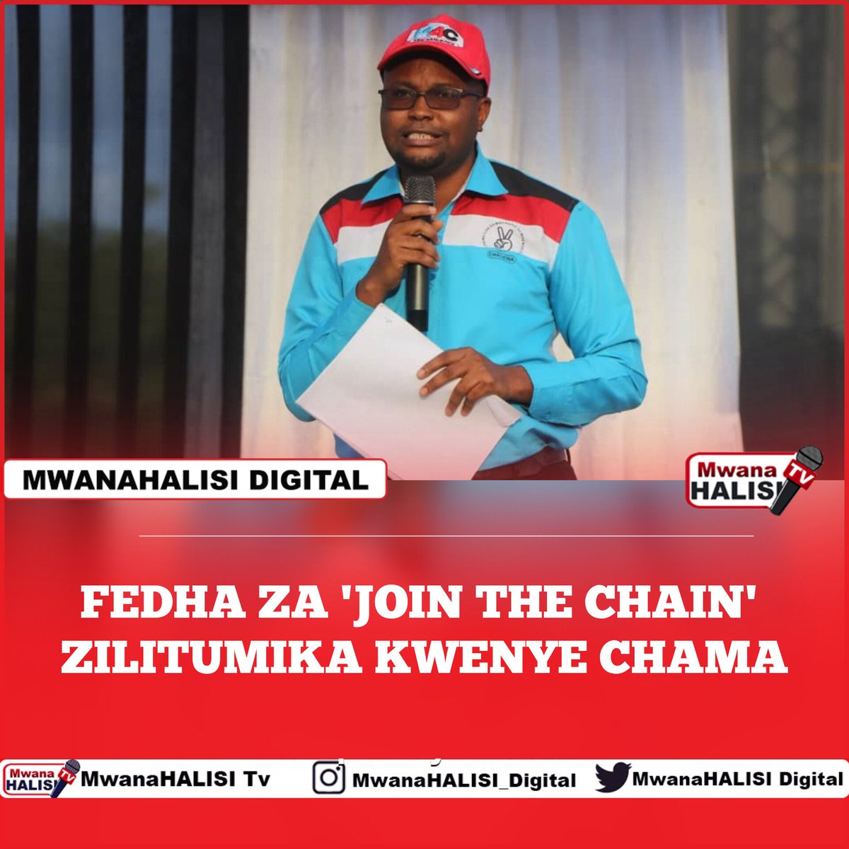 SentineGlobal's tweet photo. Katibu Mkuu wa Chama cha Demokrasia na Maendeleo (Chadema), John Mnyika ametolea ufafuzi kuhusu madai yalitolewa na Ezekiah Wenje kuhusu matumizi ya pesa za kapeni ya 'Join the Chain'
"#JoinTheChain ilikuwa ni kampeni Maalum iliyofanywa na @ChademaTz kukusanya fedha kwa ajili ya uendeshaji wa Chama kati ya mwezi Februari mpaka Mei 2022.
Kwa wakati huo kipaumbele cha kwanza ilikuwa ni kugharamia Mkutano wa Baraza Kuu 2022 ambalo pamoja na agenda nyingine lilisikiliza rufaa za #Wasaliti19 waliofukuzwa uanachama. Baada ya hapo fedha za ziada zingetumika kwenye operesheni za Chama ikiwemo za madai ya #KatibaMpya .
Fedha ambazo Makao Makuu tulipokea kupitia akaunti ya benki na nambari za simu tulizotangaza hapo chini wakati huo zilikuwa shilingi milioni 114. Fedha hizo ziligharamia sehemu ya gharama za Mkutano wa Baraza Kuu la Chama la Mei 2022.
Aidha, pamoja na fedha taslimu kampeni hiyo iliunganishwa pia na ulipaji wa ada na kadi kidigitali ambapo mapato yote kwa ujumla yalikuwa shilingi milioni 371.
Taarifa ya kiwango cha makusanyo na matumizi ilitolewa kwa Kamati Kuu katika vikao vitatu tofauti kwa nyakati mbalimbali hivyo hakuna mjumbe wa Kamati Kuu anayepaswa kusema hafahamu. Majibu sahihi yanapaswa kuwa ama mjumbe hana mamlaka ya kusemea masuala ya fedha au amesahau takwimu.
Nimelazimika kuandika kuhusu suala hili kwa kuwa naona limejirudia rudia mitandaoni na kwenye vyombo vya habari lakini mara zote ambazo Katibu Mkuu nimefanya press conferences halijawahi kuulizwa. Mahesabu ya mwaka husika wa fedha ikiwemo yaliyohusu mapato na matumizi kutoka kampeni #JoinTheChain yalikaguliwa na Mkaguzi wa Mahesabu (CAG) na Chama kikapata hati safi." Amendika Mnyika