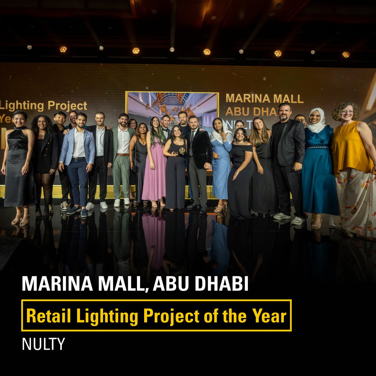 lightbuildingme's tweet image. Congratulations to Nulty , for winning the Retail Lighting Project of the Year award, at the Light Middle East Awards 2025 for their project : Marina mall, Abu Dhabi.

#lightbuildingME #IntelligentBuildings #SmartLighting #SmartCities #lighting #architecture #design #innovation