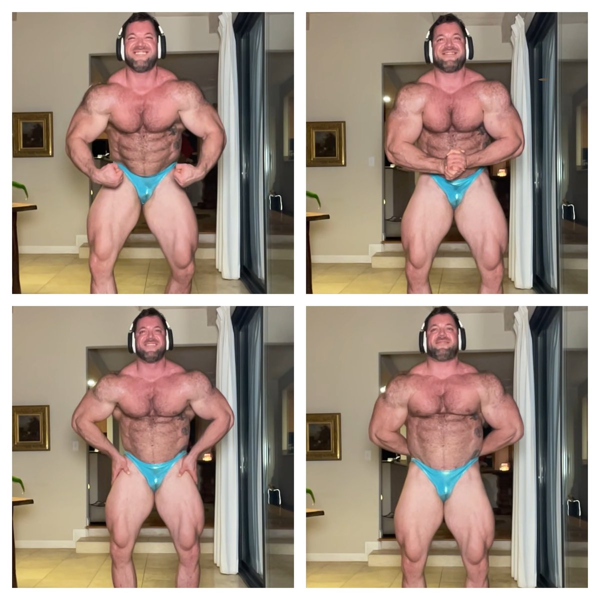 musclepotential's tweet photo. Repost from @woofenstein_3d:
Posing practice with @flex.celsior
#MusclePotential #PCAArmy #PCAStrong #posingsuit #posingtrunks #classicphysique #bodybuilding #posingpractice #bodybuildinglifestyle https://t.co/0KLyqEMJNt