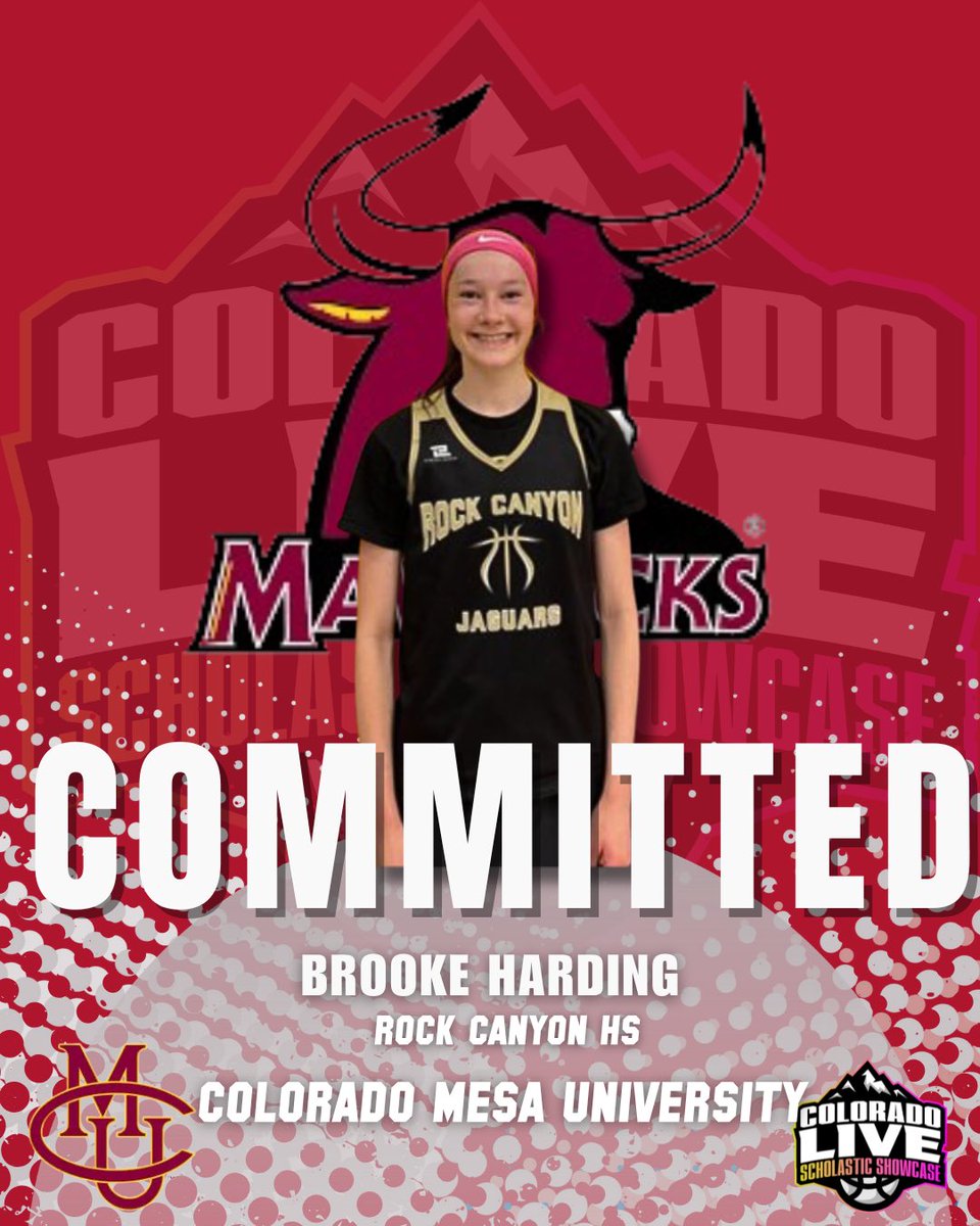 COLORADO LIVE Scholastic Showcase (@coloradolive_ss) on Twitter photo COMMITTED ♥️🐂
Congratulations to <a href="/BrookeH13_/">Brooke Harding</a> of <a href="/rc_girlsbball/">RCHS Girls Rock Canyon Basketball</a>
on your commitment to <a href="/CMUmavs/">CMUmavs</a> WBB to continue your academic and athletic career.
💯 COLORADO LIVE BALLER 🏔️🏀
#ColoradoLiveShowcase
#ColoradoHoops
#ColoradoAthlete
#HighSchoolHoops
#ColoradoLiveBaller COMMITTED ♥️🐂
Congratulations to <a href="/BrookeH13_/">Brooke Harding</a> of <a href="/rc_girlsbball/">RCHS Girls Rock Canyon Basketball</a>
on your commitment to <a href="/CMUmavs/">CMUmavs</a> WBB to continue your academic and athletic career.
💯 COLORADO LIVE BALLER 🏔️🏀
#ColoradoLiveShowcase
#ColoradoHoops
#ColoradoAthlete
#HighSchoolHoops
#ColoradoLiveBaller