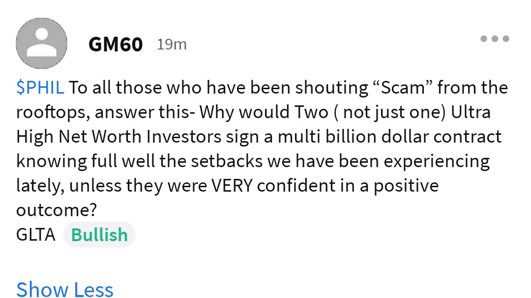Chevellle454's tweet photo. $phil #phigroup Who gives a shit! They never materialize anyway😂 It's been the same bullshit for years 🤣 Get a grip and prepare for more disappointment in the coming days. #scam #lies #manipultion #maybeEaster #stillafraud #clowns #tellyourfamilyandfriends #pumpers #honkhonk https://t.co/BGizjSmhch