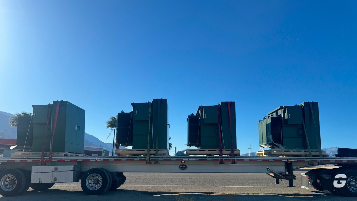 GigaEnergy_'s tweet image. 12 more Padmount Transformers are on the road ➡️

These 3 Phase units are headed to West Texas to be energized.

#transformers #electricalinfrastructure
