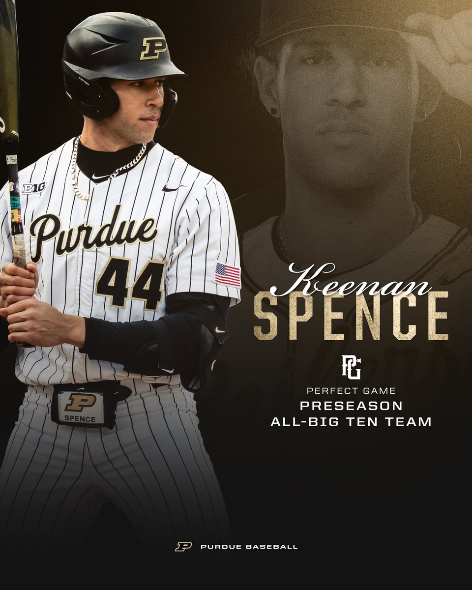 Sky's the limit for Spence, building on a 1.000 OPS season in his #Purdue debut. #BoilerUp @KeenanSpence32 🇦🇺

<a href="/PerfectGameUSA/">Perfect Game USA</a> x <a href="/PGCollegeBall/">PG College Baseball</a>