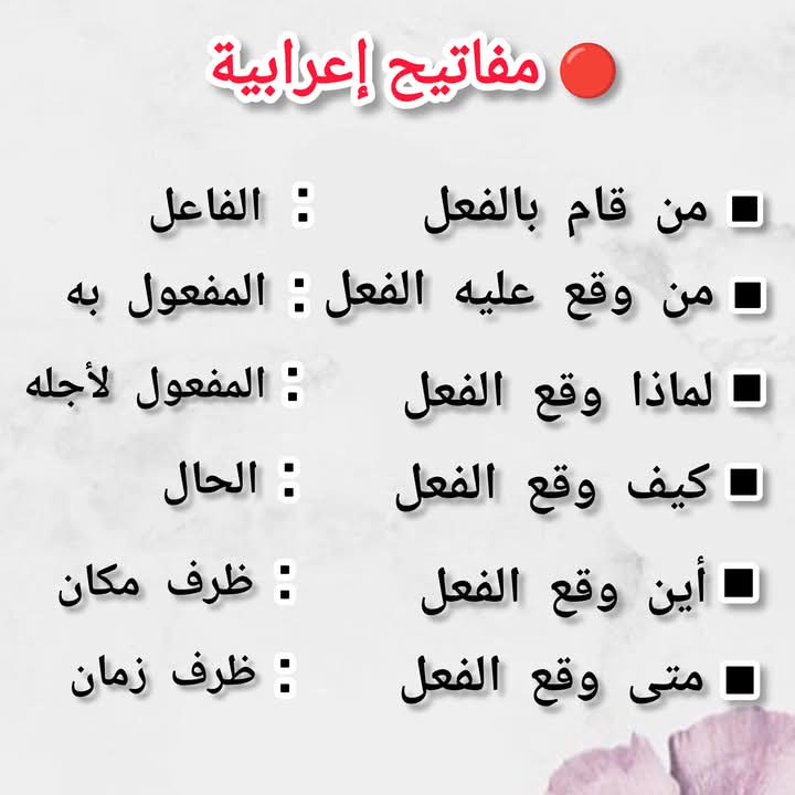 مفاتيح إعرابية
